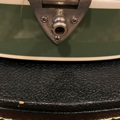 Gretsch G6118T Anniversary 2011 Smoke Green w/ B6 Bigsby and case image 11