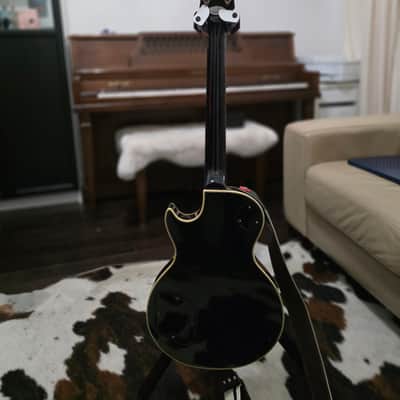 Greco EG Single Cutaway Custom 1981 - Ebony with Gold Hardware image 3
