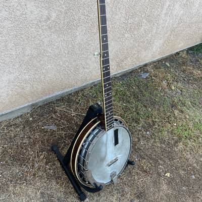 Gibson RB-180 1960s long neck banjo resonator closed back image 2