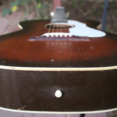 Vintage 1965 Silvertone 600 Series Grand Concert Acoustic Guitar by Harmony USA! image 21