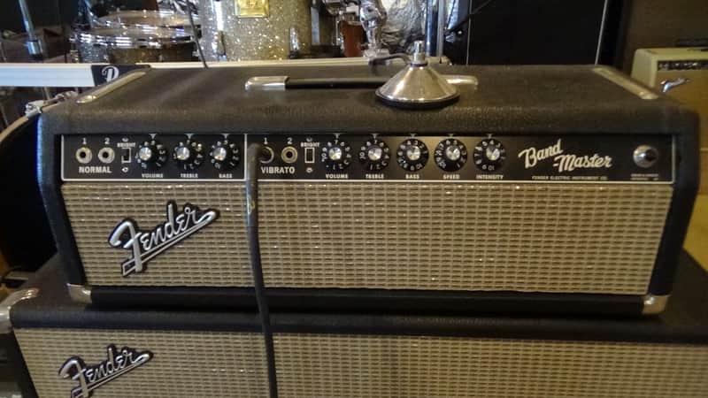 Fender Bandmaster 40-Watt 2-Channel Amp 1963 - 1967 - Black Panel w/2x12 cab image 1