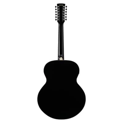 Used Ibanez AJ7012M1E 12-String Acoustic-Electric Guitar - Black High Gloss image 8