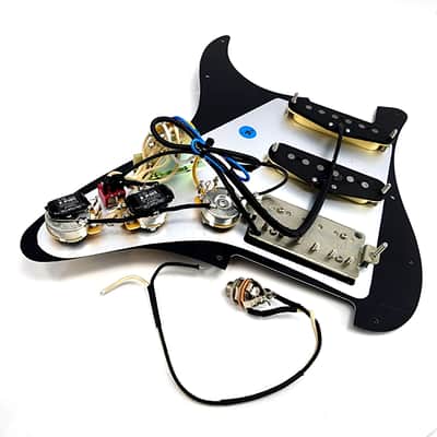 Carparelli Pre-Loaded HSS Strat Pickguard — CTS 500K Pots, CRL 5-Way, Vitamin Q Caps, HSS “Balanced Load” Mod image 11