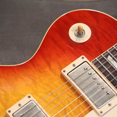 2011 Les Paul Custom Shop Historic 1959 Reissue Electric Guitar Quilt Washed Cherry VOS + COA OHSC image 2