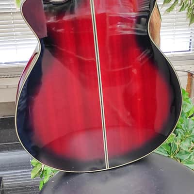 Ibanez AEG240-TRS Thinline Acoustic Electric Guitar w/ Fishman 2014 - Transparent Red Sunburst image 9