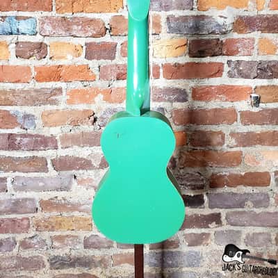 Harmony "Island Stencil" American Made RARE Soprano Ukelele (1950s, Green) image 14