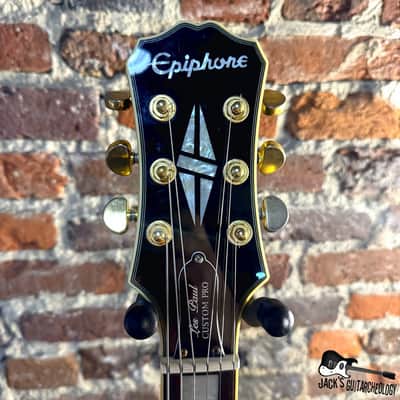 Epiphone Les Paul Custom Pro Electric Guitar (2015 - Black) image 3