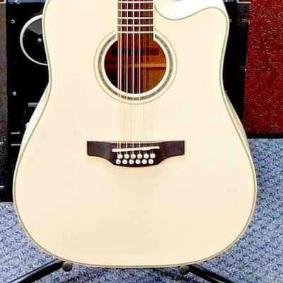 2025 Takamine GD37CE 12-String Dreadnought Acoustic-Electric Guitar! Pearl White! VERY NICE!!! image 2