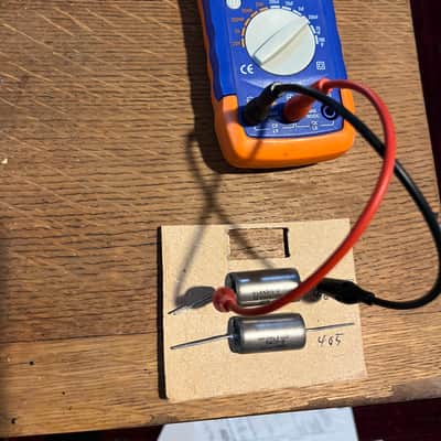 Vintage 1980s Pair K40Y-9 .047µF 1000V Russian PIO Capacitors – NOS Soviet Military – Measured & Matched image 3