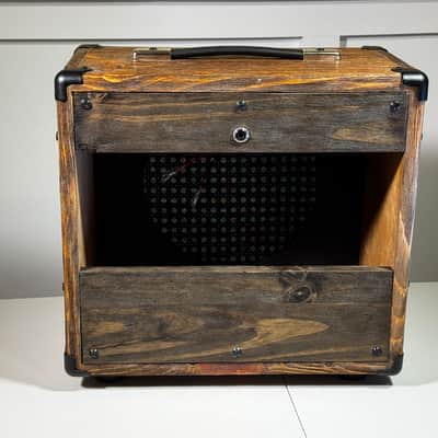 Nell Audio Hand-Built Solid Pine 1x10 Guitar Cabinet | Rustic Finish | Cane Grille 2026 - Rustic Natural image 6