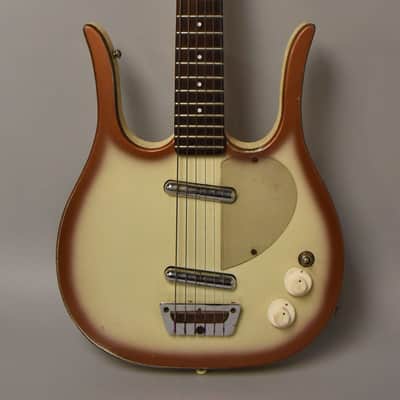 c. 1958 Danelectro Longhorn Baritone Copper Burst w/HSC image 2