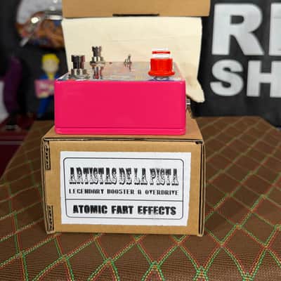 Atomic Fart Effects ARTISTAS DE LA PISTA Hand Made Left : (Based in Gold “Klon Centaur & Booster Ecoplex EP2 image 21