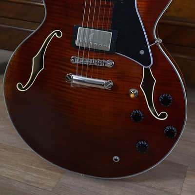 Stanford Thinline 35 (Gibson ES 335 / ES 355) Antique Burst image 3