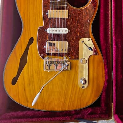 Fret King Country Squire Semitone Deluxe Thinline wHSC Natural HSH Blend Control image 5