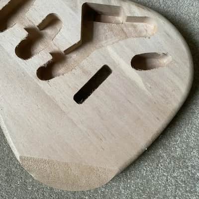 Strat Style Unfinished Basswood Guitar Body image 7