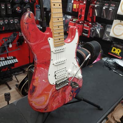 Custom Strat Electric Guitar - Swirl Finish image 3