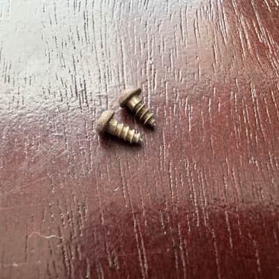 Gibson Vintage 1950's Nickel Les Paul ES Truss Rod Cover Screws 1956 1957 1958 1959 image 1