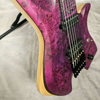 Valravn Huginn 7 2023 Purple Burl Neck-thru image 4