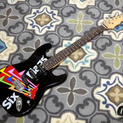 Six Flags Stratocaster Electric Guitar (2000s, Six Flags Logo Finish) image 2