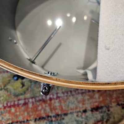 Gretsch USA Custom 20-14-12" Drum Kit - White Satin Flame - Vintage Build image 8