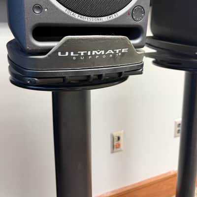 Focal CMS65 6.5" Powered Monitor (Pair) 2010s - With Ultimate Support Stands image 4