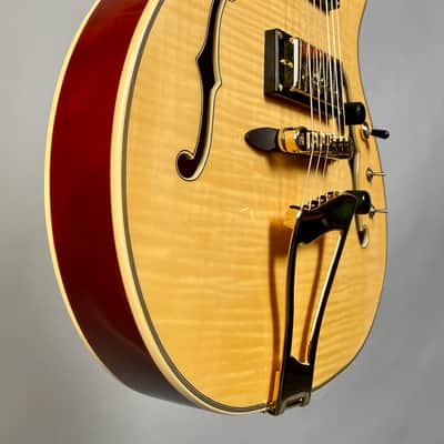 Eastwood Classic 6 TA PH Languedoc Anastasio Style Hollowbody Natural image 6