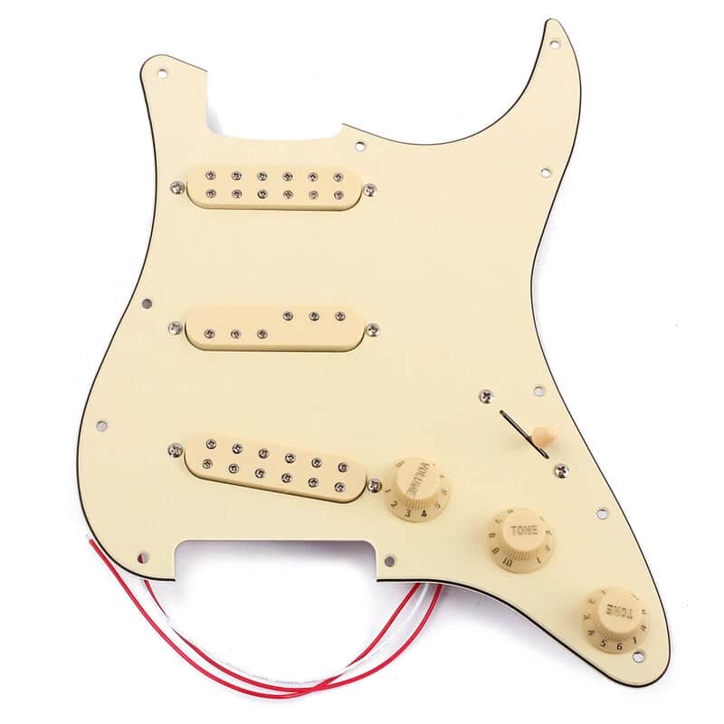 New Prewired Pickguard Loaded SSS Double Coil Pickups High Output for Strat image 1