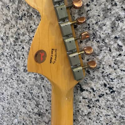 1996 Fender Japan Kurt Cobain JT-95 Jag-Stang - Fiesta Red Electric Guitar image 7