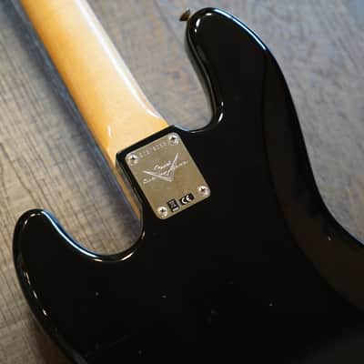 2024 Fender Custom Shop '68 Jazz Bass Relic Electric Bass Aged Black + COA OHSC image 14