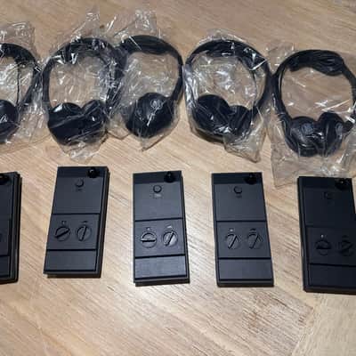 5 pair Danish Interpretation Systems   IR 15-6B. Plus new headphones image 2