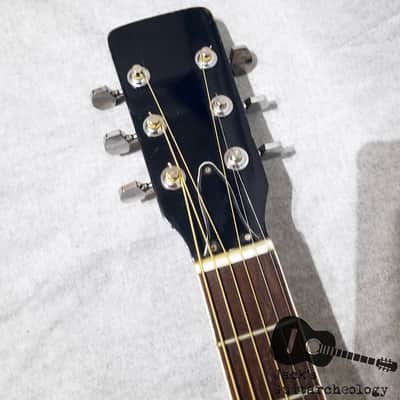 Audition / Kay / Ensenada FG 41 Acoustic Double Pickguard Guitar (1960s, Black) image 13