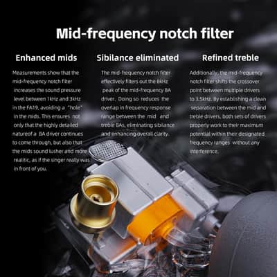 FiiO FA19 10 Balanced Armature in Ear Monitors | Audiophile Earphones with Detachable Pure Silver MMCX Headphone Cable image 7