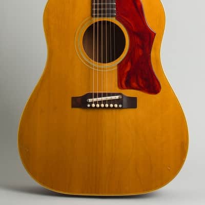 Gibson  J-50 Adj. Flat Top Acoustic Guitar (1965), ser. #364820, black tolex hard shell case. image 3