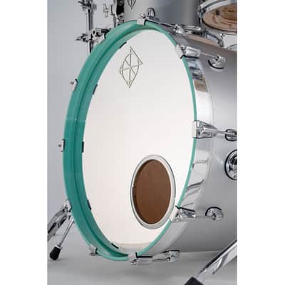Dixon PODCSTH422-01-MST Cornerstone Hybrid Shellset 4pc Metallic Silver w/ Turquoise Blue Hoop image 4