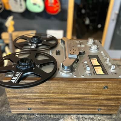 Akai GX-635D Vintage Silverface Reel-to-reel 4-track tape machine image 4