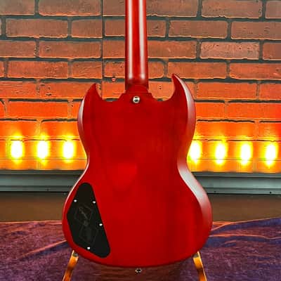 2023 Epiphone "Inspired by Gibson" 1961 Les Paul SG Cherry Electric Guitar w/ Hard Case image 7