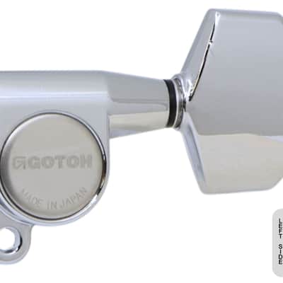 GOTOH SG360-01-Tuning Machine w/ Large Knobs - 3L x 3R - Chrome image 1