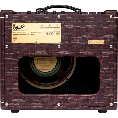 Supro Delegate Custom 1x12 25W Tube Combo Amp Regular Burgundy Scandia image 3