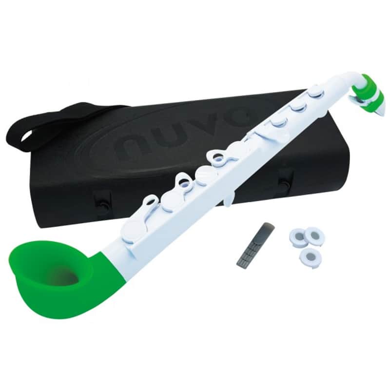 NUVO jSax 2.0 Standard Kit Weiss-Grün Polymer Saxophon inkl. Zubehör (C-Stimmung) image 1