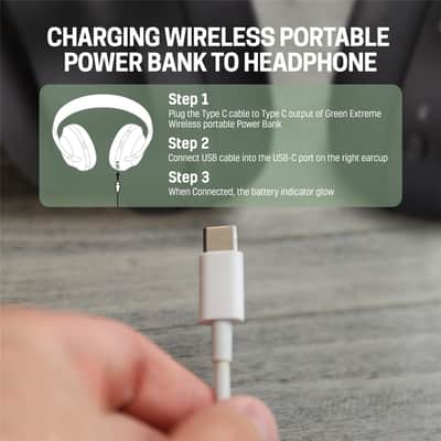 Sony WH-CH720N Noise Canceling Wireless Headphones Bluetooth Over The Ear Headset with Microphone and Alexa Built-in, Black With Green Extreme Portable Wireless Charger image 6