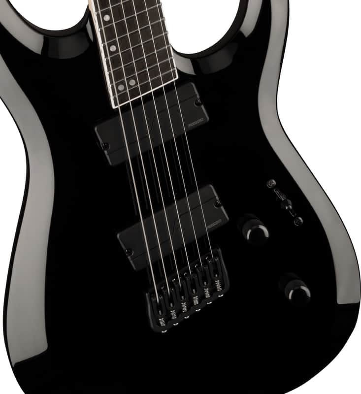 Used Jackson - Pro Plus Dinky - Electric Guitar - MDK HT6 MS - Ebony Fretboard - Gloss Black - w/ Gig Bag image 1