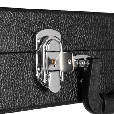 Glarry High Grade Electric/Bass Guitar Square Hard Case 2020s - Flat Black image 3