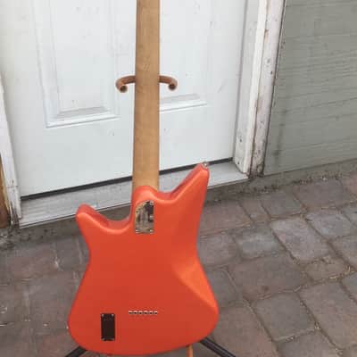 Ernie Ball Music Man Albert Lee SSS- Birdseye Maple- Pearl Orange-Hardcase image 11