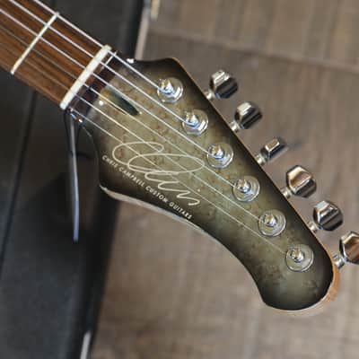 2013 Chris Campbell Custom Shop Super Strat Owned & Played by Fish Electric Guitar Grey Quilt + OHSC image 11