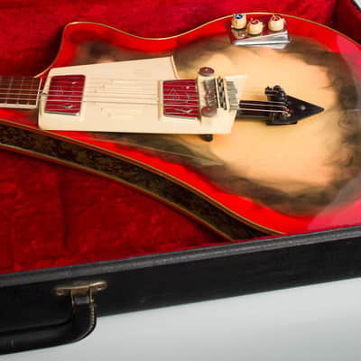 Immagine Wandre Selene II Semi-Hollow Body Electric Guitar (1962), black hard shell case. - 12