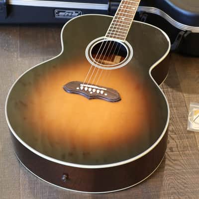 2013 Gibson SJ-100 Acoustic/Electric Super Jumbo Guitar Vintage Sunburst + Hard Case image 2