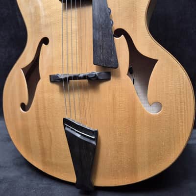 Dotson Hand-Carved Archtop Electric Guitar Made in USA - Natural Demo image 13