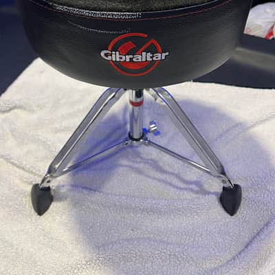 Gibraltar 9608SFT 9600 Series Softy Drum Throne with 5" Top 2010s - Black/Chrome image 1