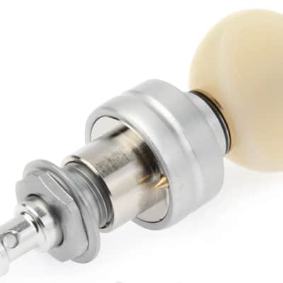 Gotoh UPT Planetary Ukulele Tuners - Satin Chrome / White Buttons image 2