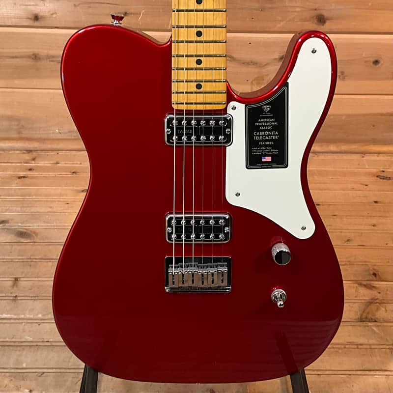 Fender 75th Anniversary American Professional Classic Carbonita Telecaster Electric Guitar - Candy Apple Red image 1